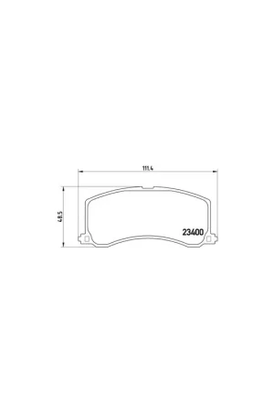 Última Oportunidad PASTILLA DE FRENO P79010 BREMBO - SUZUKI ESTEEM Ranchera familiar (EG) - Eje delantero