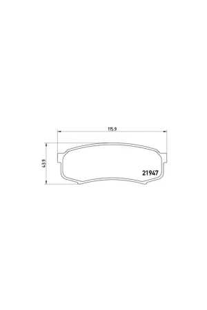 Precio De Oferta PASTILLA DE FRENO P83024 BREMBO - TOYOTA LAND CRUISER - BUNDERA (PZJ7_, KZJ7_, HZJ7_, BJ7_, LJ7_, RJ7 - Eje trasero