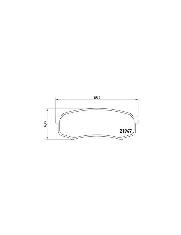 PASTILLA DE FRENO P83024 BREMBO - LEXUS GX (_J12_) - Eje trasero Solo Por Tiempo Limitado