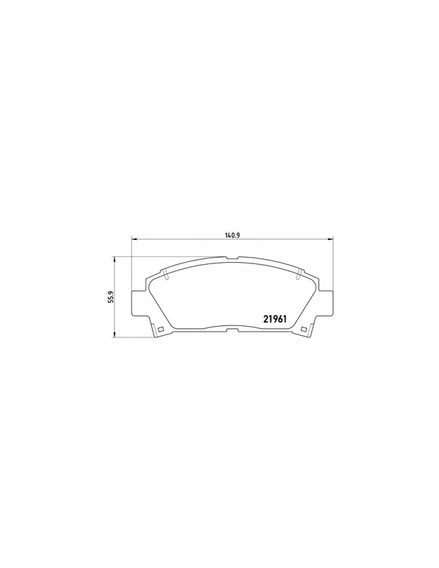 PASTILLA DE FRENO P83028 BREMBO - TOYOTA AVENSIS Liftback (_T22_) - Eje delantero Precio Económico