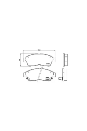 Envío Inmediato PASTILLA DE FRENO P83034 BREMBO - TOYOTA COROLLA Liftback (_E10_) - Eje delantero