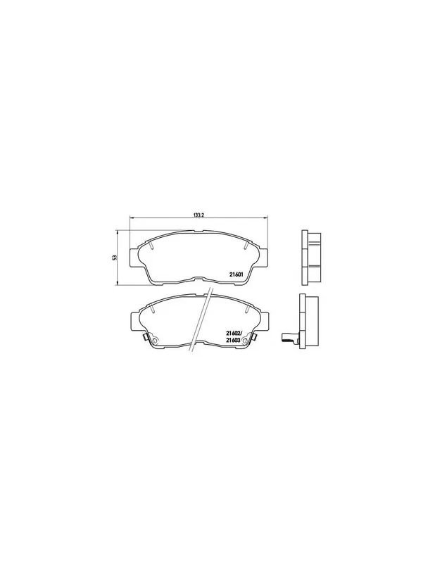 Envío Inmediato PASTILLA DE FRENO P83034 BREMBO - TOYOTA COROLLA Liftback (_E10_) - Eje delantero