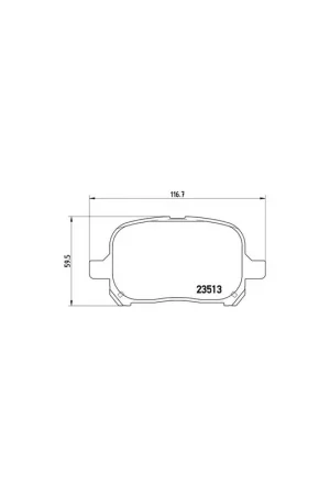 Oferta Flash PASTILLA DE FRENO P83040 BREMBO - TOYOTA ESTIMA (MCR3_, ACR3_, CLR3_) - Eje delantero