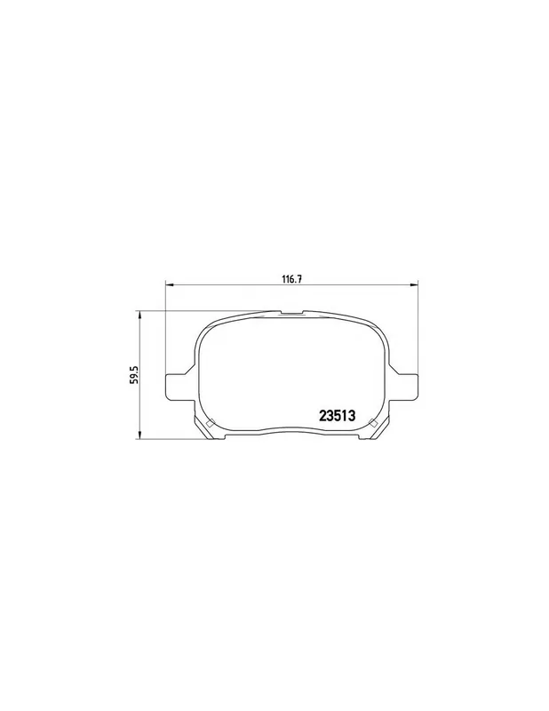 Oferta Flash PASTILLA DE FRENO P83040 BREMBO - TOYOTA ESTIMA (MCR3_, ACR3_, CLR3_) - Eje delantero