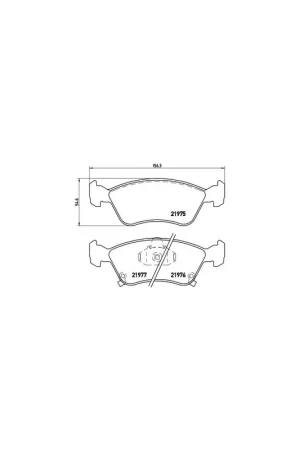 Pago Seguro PASTILLA DE FRENO P83041 BREMBO - TOYOTA AVENSIS (_T22_) - Eje delantero