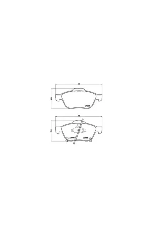 Pedido Al Por Mayor PASTILLA DE FRENO P83043 BREMBO - TOYOTA AVENSIS (_T22_) - Eje delantero