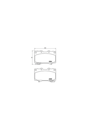 Hecho A Mano PASTILLA DE FRENO P83048 BREMBO - TOYOTA LAND CRUISER PRADO (_J9_) - Eje delantero