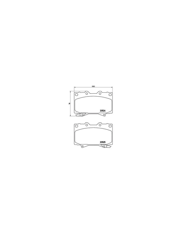 Hecho A Mano PASTILLA DE FRENO P83048 BREMBO - TOYOTA LAND CRUISER PRADO (_J9_) - Eje delantero