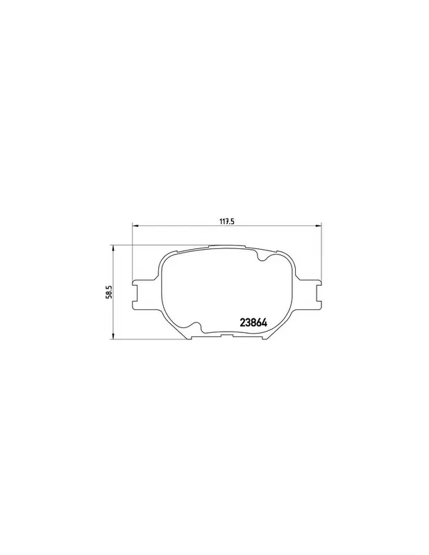 PASTILLA DE FRENO P83054 BREMBO - TOYOTA COROLLA Combi (_E12J_, _E12T_) - Eje delantero Oferta Especial