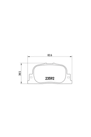 Envío Inmediato PASTILLA DE FRENO P83063 BREMBO - TOYOTA PRIUS Fastback (NHW20_) - Eje trasero