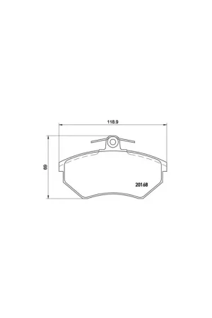 Directo De Fábrica PASTILLA DE FRENO P85011 BREMBO - VW CABRIO IV Descapotable (1E7) - Eje delantero