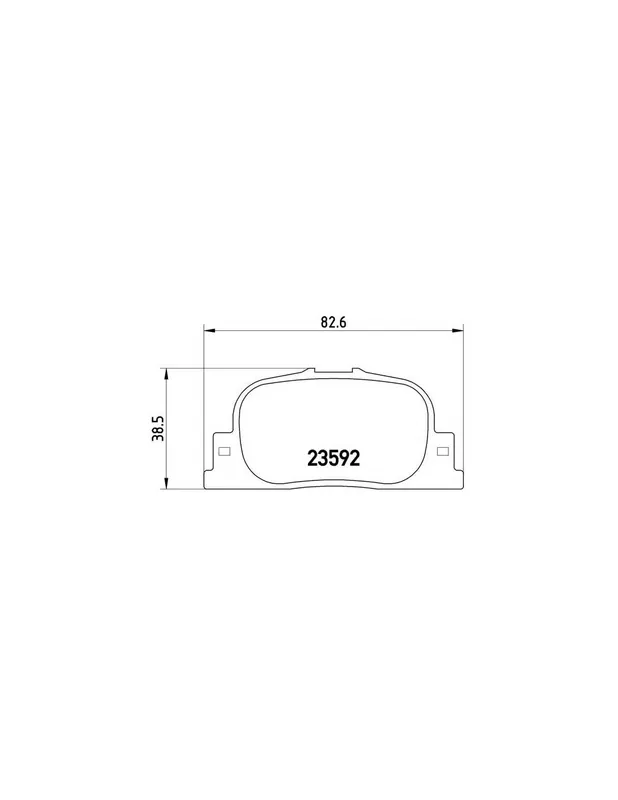 PASTILLA DE FRENO P83063 BREMBO - TOYOTA CAMRY Sedán (_CV2_, _XV2_) - Eje trasero Bestseller