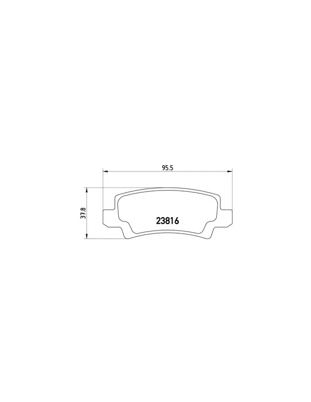 PASTILLA DE FRENO P83065 BREMBO - TOYOTA COROLLA Sedán (_E11_) - Eje trasero A Buen Precio
