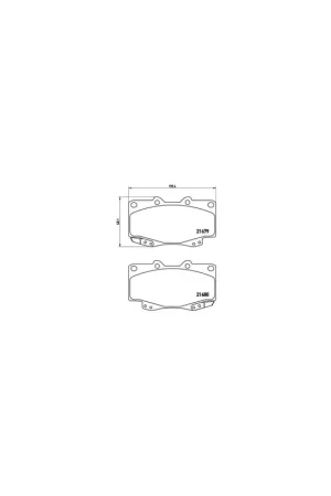 PASTILLA DE FRENO P 83 069 BREMBO - TOYOTA HILUX (VIGO) III Pick-up (TGN1_, GGN2_, LAN_, GGN1_, KUN2_, - Eje delantero Gran Oferta