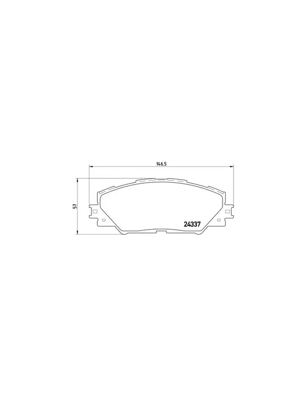 Premium PASTILLA DE FRENO P 83 071 BREMBO - TOYOTA RAV 4 IV (ZSA4_, ALA4_) - Eje delantero