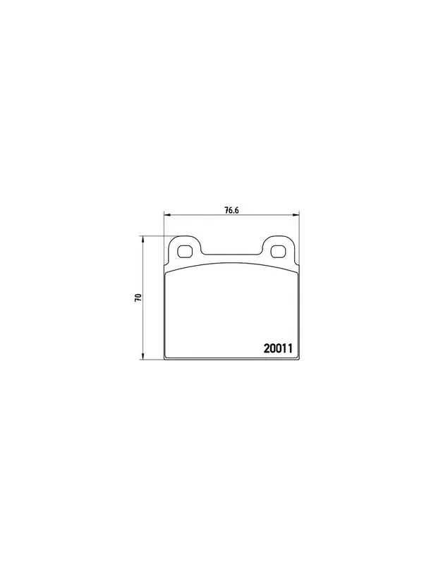 Oferta Especial PASTILLA DE FRENO P85002 BREMBO - VW TRANSPORTER Mk II Furgón - Eje delantero