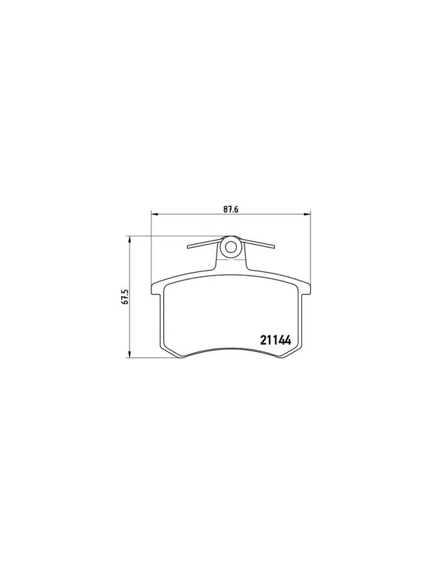 Auténtico PASTILLA DE FRENO P85013 BREMBO - LANCIA THEMA (834) - Eje trasero