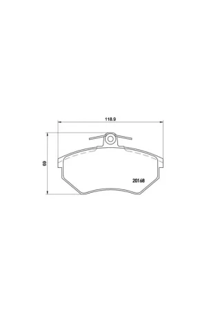Promoción Exclusiva PASTILLA DE FRENO P85015 BREMBO - SEAT CORDOBA Sedán (6K1, 6K2) - Eje delantero