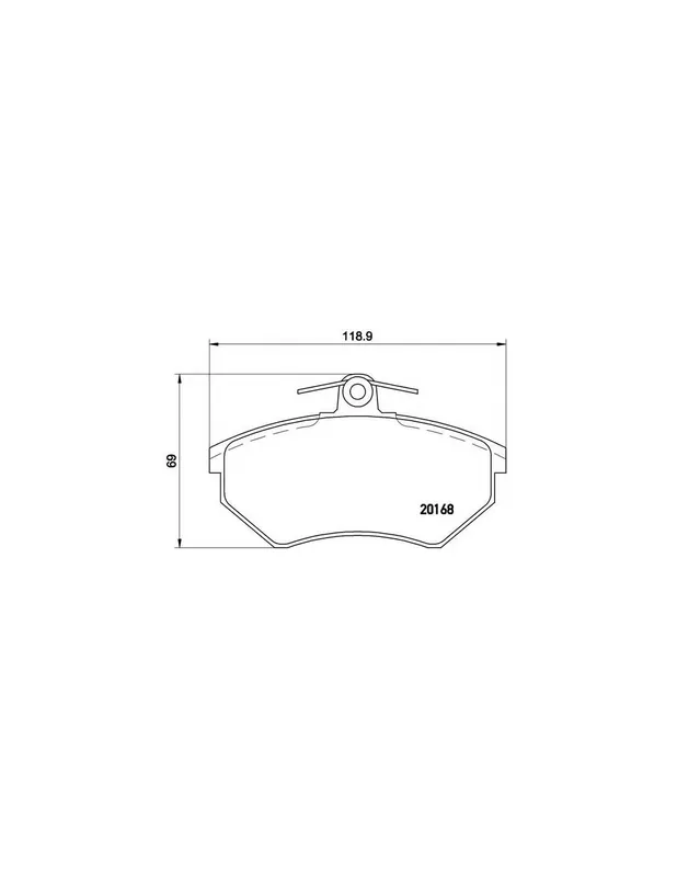 PASTILLA DE FRENO P85015 BREMBO - VW PASSAT (3A2, 35I) - Eje delantero Mejor Calidad