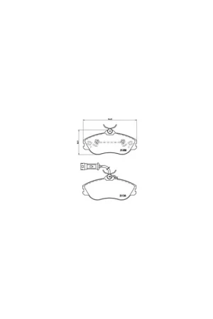 Garantía Incluida PASTILLA DE FRENO P85018 BREMBO - AUDI QUATTRO (85) - Eje delantero