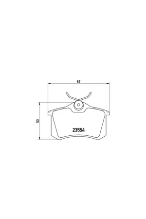 Últimas Unidades PASTILLA DE FRENO P85020 BREMBO - PEUGEOT 1007 (KM_) - Eje trasero