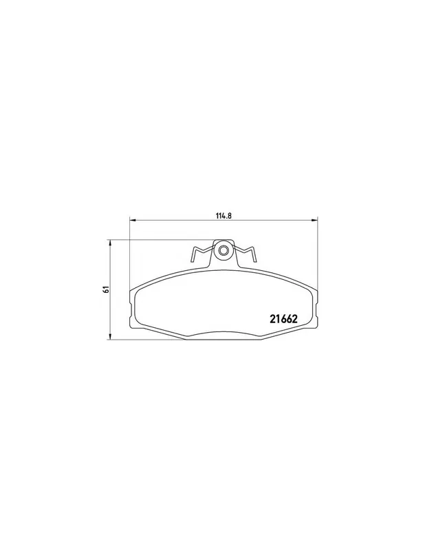 Descuento PASTILLA DE FRENO P85022 BREMBO - VW CADDY Mk II (9U7) - Eje delantero