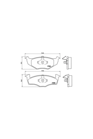 Precio De Oferta PASTILLA DE FRENO P85025 BREMBO - SKODA FABIA - Eje delantero