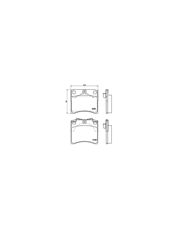 Oferta Especial PASTILLA DE FRENO P85027 BREMBO - VW TRANSPORTER / CARAVELLE Mk IV Autobús (70XB, 70XC, 7DB, 7DW) - Eje delantero