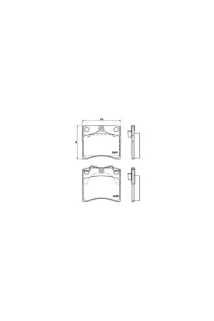 Original PASTILLA DE FRENO P85027 BREMBO - VW TRANSPORTER Mk IV Caja/Chasis (70XD) - Eje delantero