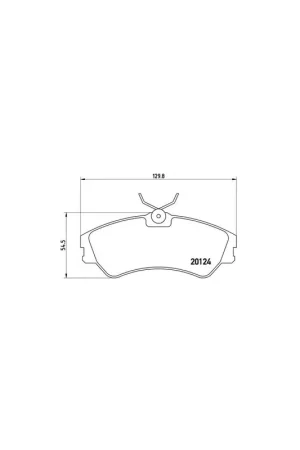 Oferta Limitada PASTILLA DE FRENO P85028 BREMBO - VW TRANSPORTER Mk IV Furgón (70XA) - Eje delantero