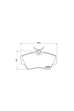 Garantía De Devolución De Dinero PASTILLA DE FRENO P85029 BREMBO - VW TRANSPORTER Mk IV Furgón (70XA) - Eje delantero