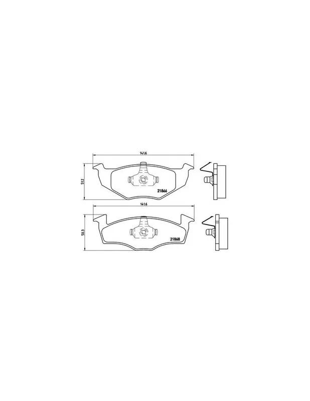 PASTILLA DE FRENO P85030 BREMBO - SEAT IBIZA Mk II (6K1) - Eje delantero Bestseller