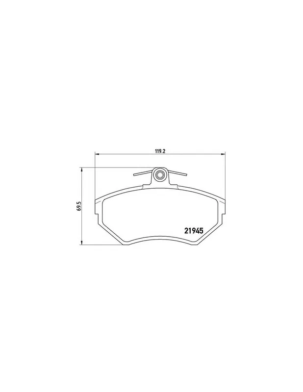 Gran Oferta PASTILLA DE FRENO P85032 BREMBO - VW POLO (6N2) - Eje delantero
