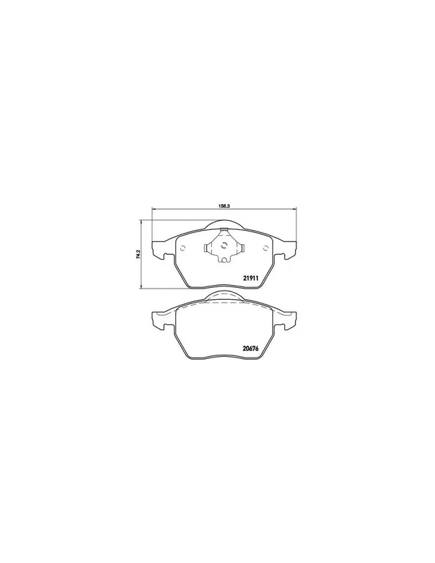 Última Versión PASTILLA DE FRENO P85035 BREMBO - SEAT IBIZA Mk IV (6L1) - Eje delantero
