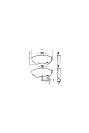 Tendencia PASTILLA DE FRENO P85044 BREMBO - SEAT EXEO (3R2) - Eje delantero
