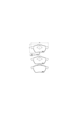 Compra Ahora PASTILLA DE FRENO P85045 BREMBO - VW POLO (9N_) - Eje delantero