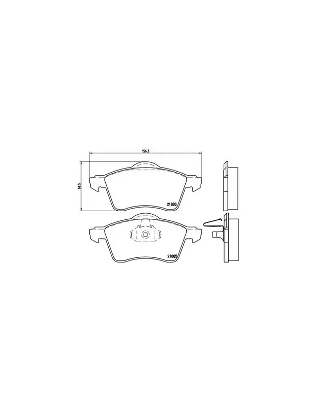 Comprar En Línea PASTILLA DE FRENO P85047 BREMBO - VW TRANSPORTER Mk IV Caja/Chasis (70XD) - Eje delantero