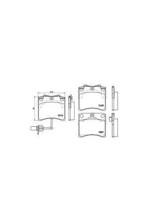 Garantía De Devolución De Dinero PASTILLA DE FRENO P85048 BREMBO - VW TRANSPORTER Mk IV Furgón (70XA) - Eje delantero