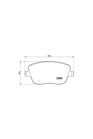 Nuevo Modelo PASTILLA DE FRENO P85057 BREMBO - VW DERBY Sedán (9A4) - Eje delantero