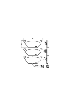 Tendencia PASTILLA DE FRENO P85072 BREMBO - VW POLO (9N_) - Eje delantero