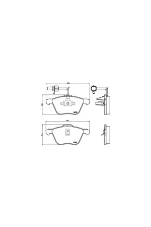 Exclusivo PASTILLA DE FRENO P85061 BREMBO - VW SHARAN (7M8, 7M9, 7M6) - Eje delantero