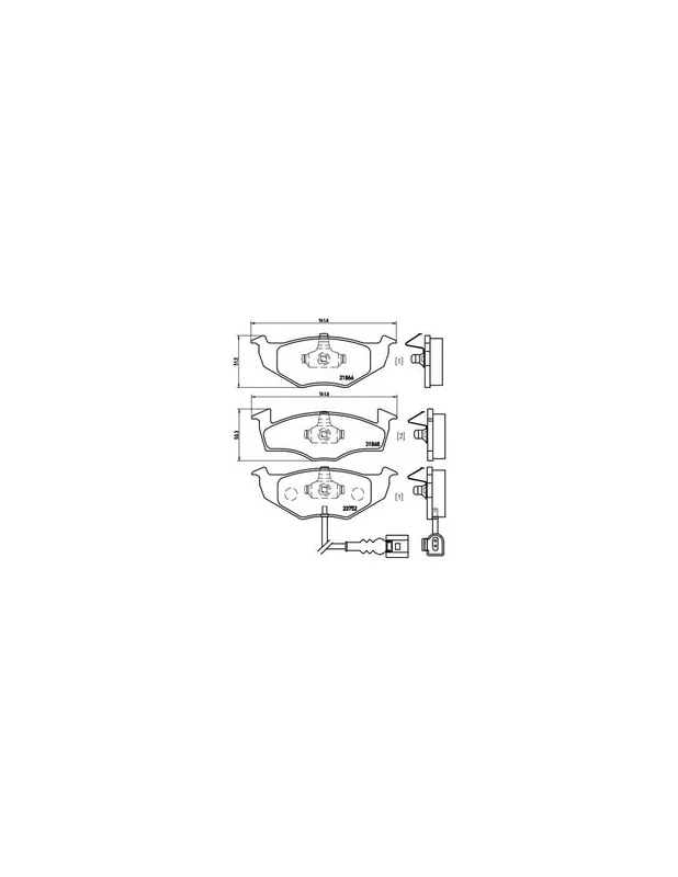 Alta Calidad PASTILLA DE FRENO P85071 BREMBO - SKODA FABIA - Eje delantero