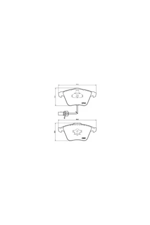 Novedad PASTILLA DE FRENO P85084 BREMBO - AUDI A6 Avant (4F5, C6) - Eje delantero