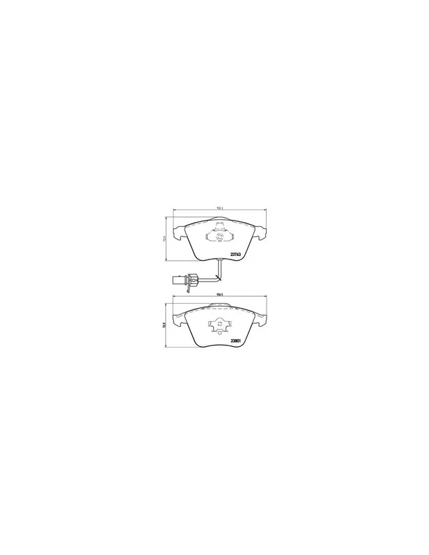 Novedad PASTILLA DE FRENO P85084 BREMBO - AUDI A6 Avant (4F5, C6) - Eje delantero