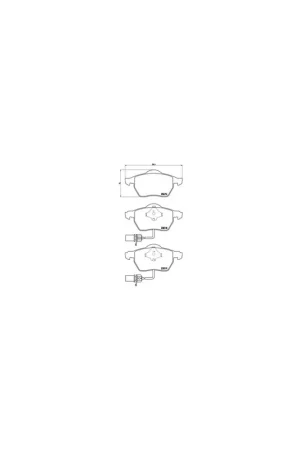 Precio Reducido PASTILLA DE FRENO P85085 BREMBO - SEAT EXEO ST (3R5) - Eje delantero