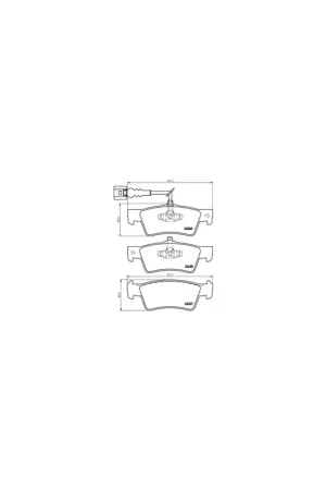 Últimas Unidades PASTILLA DE FRENO P 85 091 BREMBO - VW TRANSPORTER Mk V Caja/Chasis (7JD, 7JE, 7JL, 7JY, 7JZ, 7FD, - Eje trasero