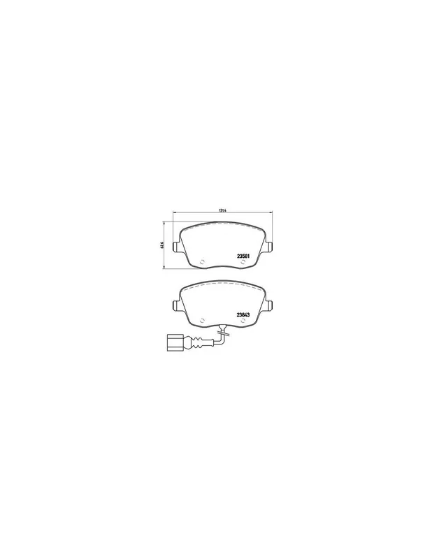 Barato PASTILLA DE FRENO P85077 BREMBO - VW POLO (9N_) - Eje delantero