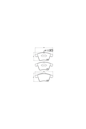 PASTILLA DE FRENO P85082 BREMBO - VW KOMBI V Furgón (7HA, 7HH, 7EA, 7EH) - Eje delantero Bestseller