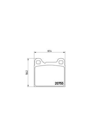 Rebajas PASTILLA DE FRENO P86002 BREMBO - VOLVO 760 Break (704, 765) - Eje trasero