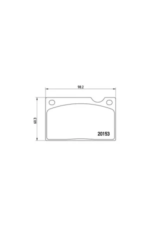 Alta Calidad PASTILLA DE FRENO P86003 BREMBO - VOLVO 240 Sedán (P242, P244) - Eje delantero